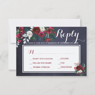 Respostas de Casamento de Peões de Inverno RSVP