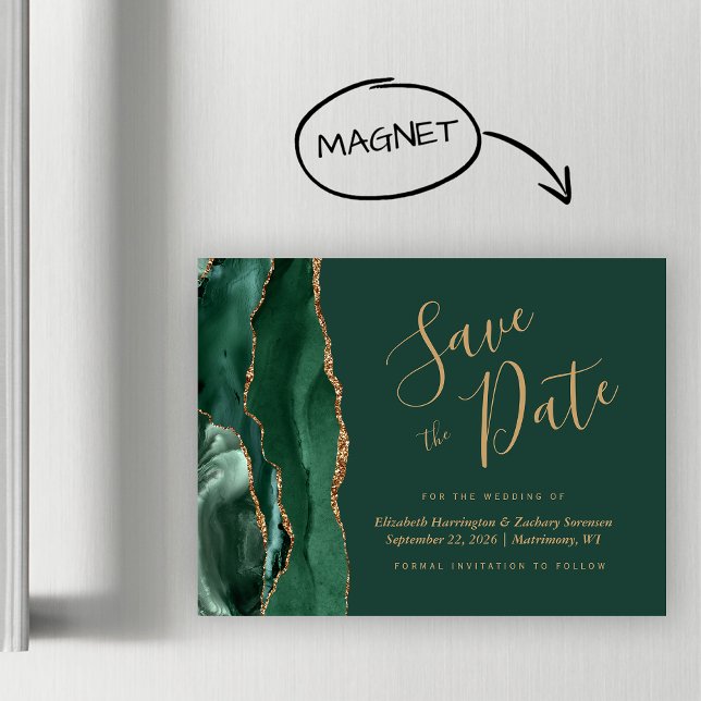 Ressalte o Casamento Magnético de Ágata Verde Esme (Criador carregado)