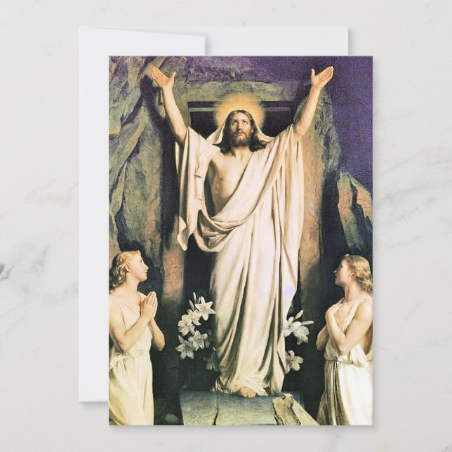 Ressurreição do Cristo, pintura de Carl Bloch, (Frente)