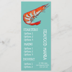 Restaurante de frutos do mar menu de jantar de pei