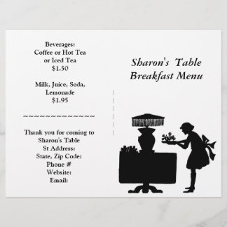 Restaurantes, Menu Breakfast Personalizável
