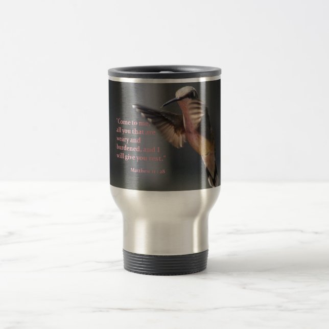 Resto do colibri da caneca de viagem…… (Centro)