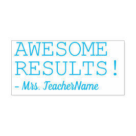 "RESULTADOS INCRÍVEIS!" Carimbo de Borracha de Com