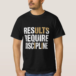Resultados Requerem Camiseta de Disciplina Motiv