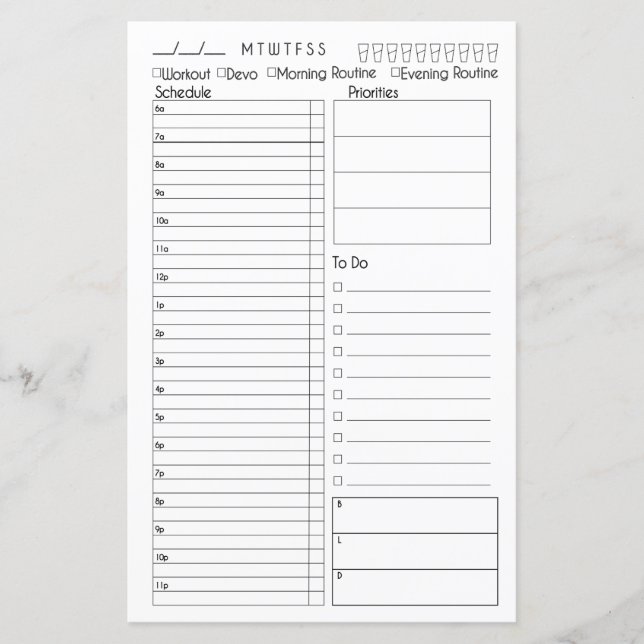 Resumo geral do dia do Diário (Frente)