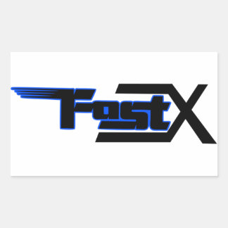 Retangular Adesivo azul FastX