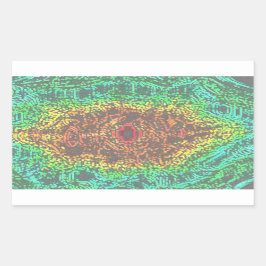 Retangular Adesivo com proteção contra o arco-íris