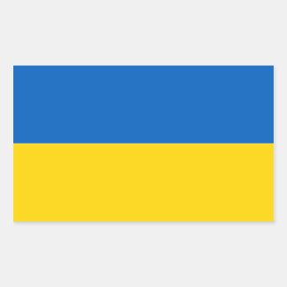 Retangular Adesivo da bandeira da Ucrânia