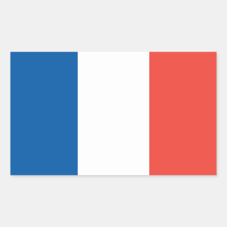 Retangular Adesivo da Bandeira Francesa