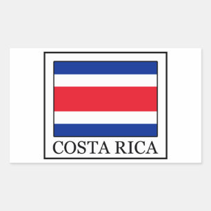 Retangular Adesivo da Costa Rica