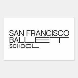Retangular Adesivo da Escola de Ballet de SF