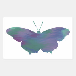 Retangular Adesivo de borboleta de estilo acrílico