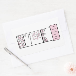 Retangular adesivo de comprimido