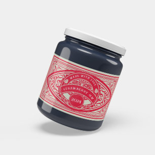 Retangular Adesivo de Conserva Vintage Retro Jam Label