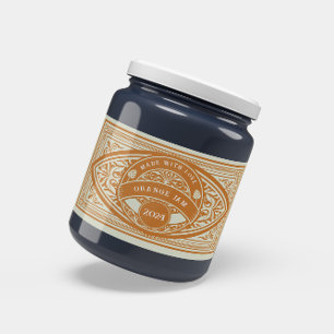 Retangular Adesivo de Conserva Vintage Retro Jam Label