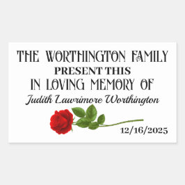 Retangular Adesivo de doação