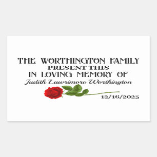 Retangular Adesivo de doação