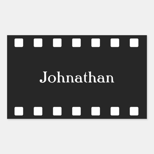 Retangular Adesivo de fita de filme personalizada (Frente)