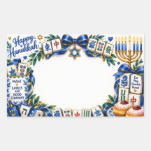 Adesivo de Mahjong para Hanukkah