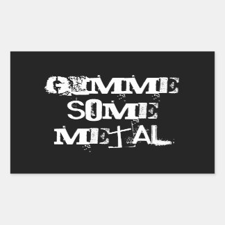 Retangular adesivo de metal pesado