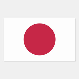 Retangular Adesivo de sinalizador do Japão