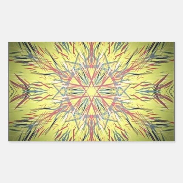 Retangular Adesivo de tapeçaria digital (Frente)