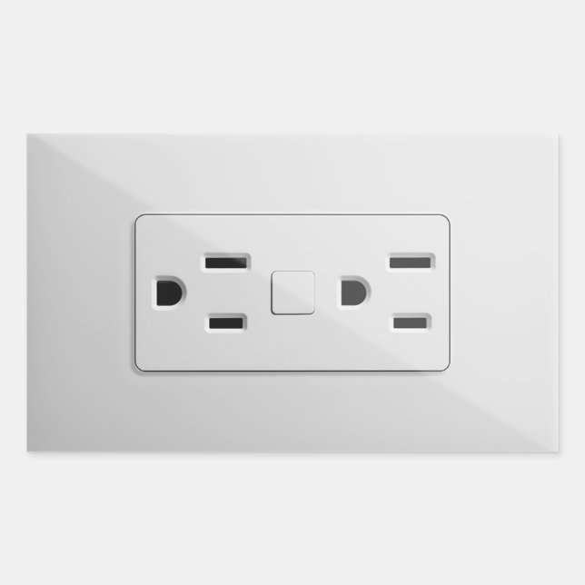 Retangular Adesivo de Tomada Elétrica de Brincadeira Engraçad (Frente)