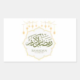 Retangular Adesivo Decorativo Ramadan Kareem