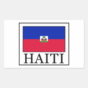 Retangular Adesivo do Haiti