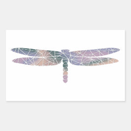 Retangular Adesivo em papel Mosaico espesso do Dragonfly