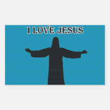 Adesivo eu amo jesus