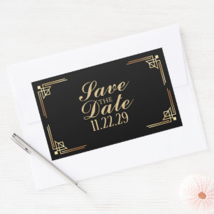 Retangular Adesivo Grande de Envio de Data Personalizado dos