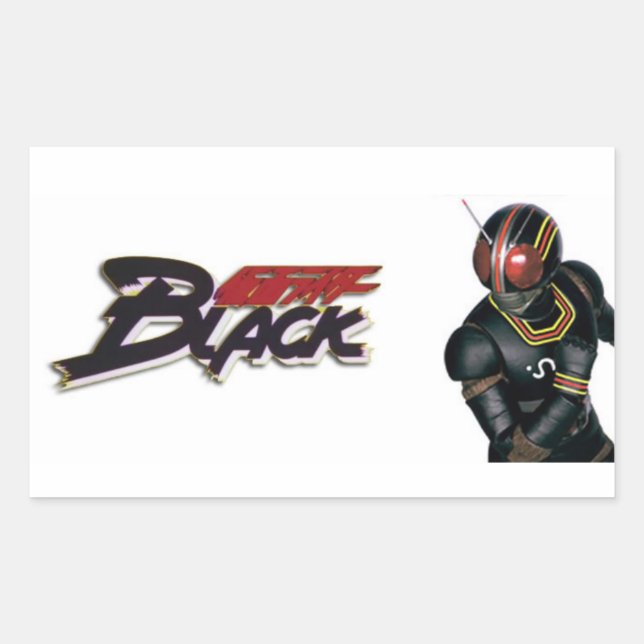Retangular Adesivo Kamen Rider BLACK (Frente)