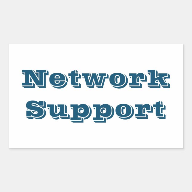Retangular Adesivo network support (Frente)