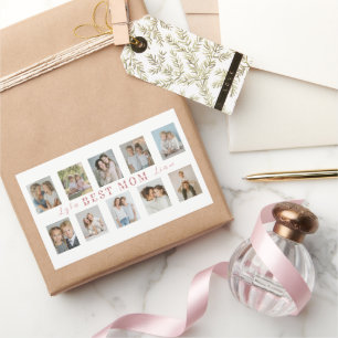 Retangular Adesivo Personalizado Melhor Mãe   Presente do Dia