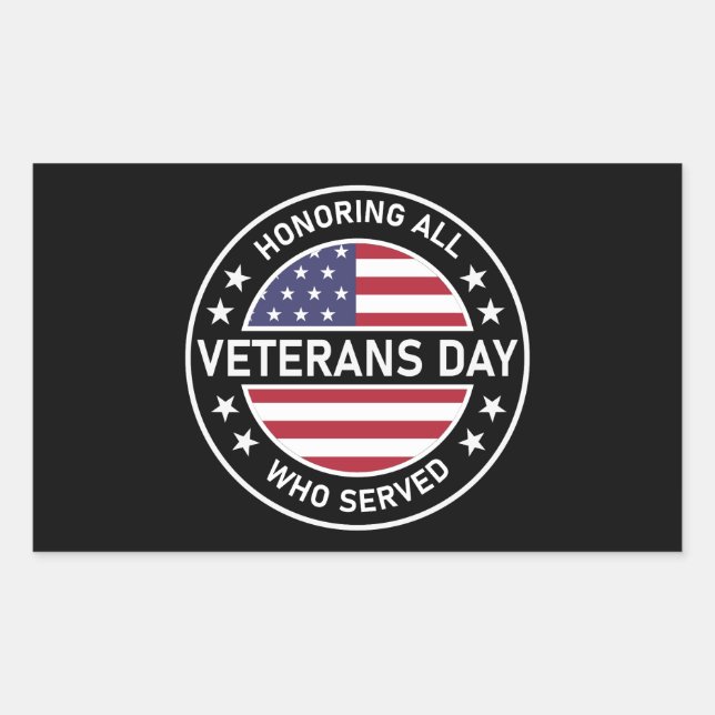 Retangular Adesivo Redondo Clássico do Dia de Todos os Vetera (Frente)