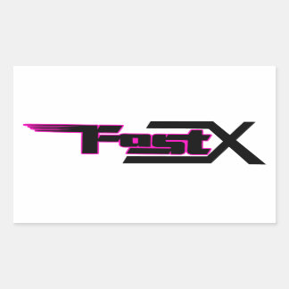 Retangular Adesivo rosa FastX