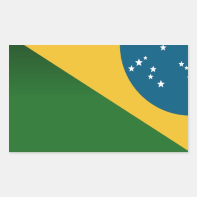 Retangular Adesivo Série Brasil - Bandeira (Frente)
