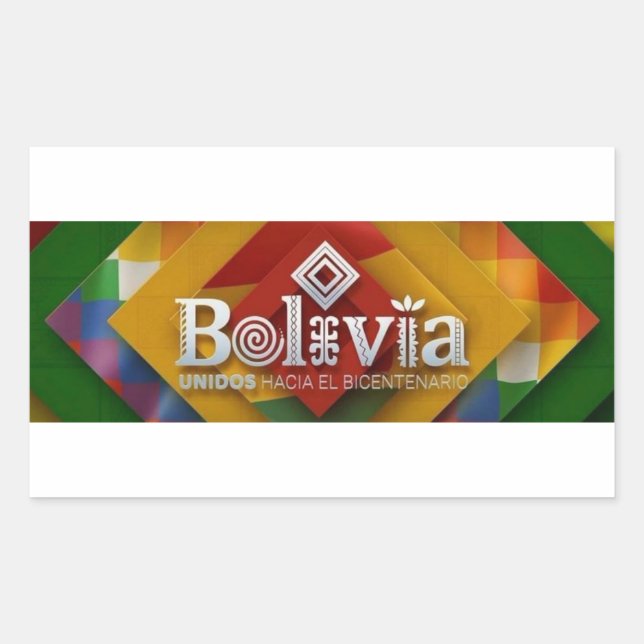 Retangular Adesivo unidos hacia el bicentenario (Frente)