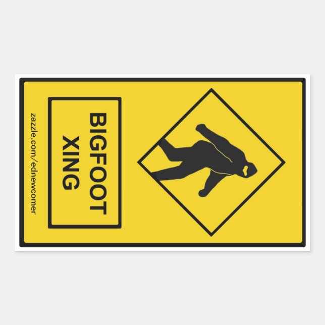 Retangular Adesivo Xing Bigfoot (Amarelo) (Frente)
