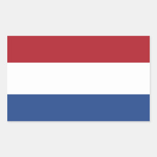 Retangular Bandeira do adesivo neerlandês