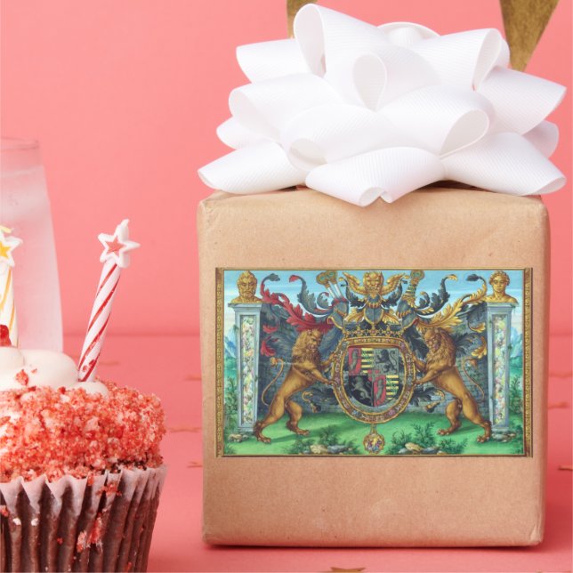 Retangular Casaco do adesivo de armas (Festa)