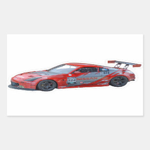 Retangular Corte do adesivo de alta definição Nissan 350z
