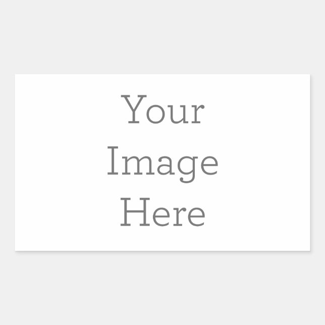 Retangular Crie seu próprio adesivo de retângulo (Frente)