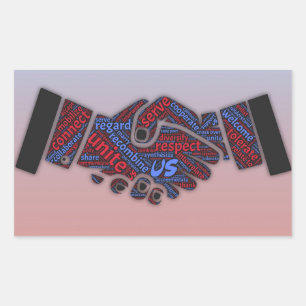 Retangular Democrata Político de Unidade e Adesivo Republican