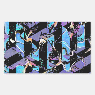 Retangular Eyesore clássico adesivo redondo