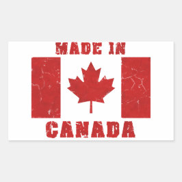 Retangular Feita com adesivo do Canadá