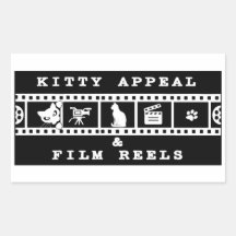 Kitty Appeal & Film Reels Adesivo Preto