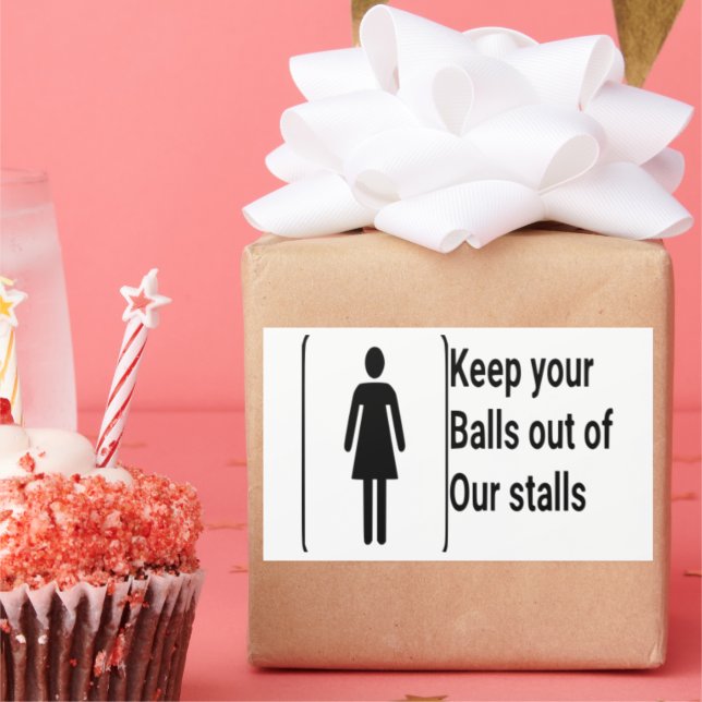 Retangular mulher certa, adesivo do banheiro, (Festa)