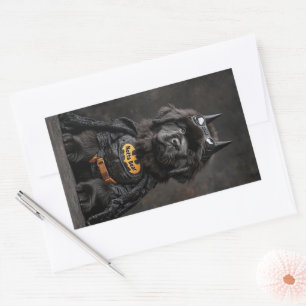 Retangular O adesivo do Bark Knight